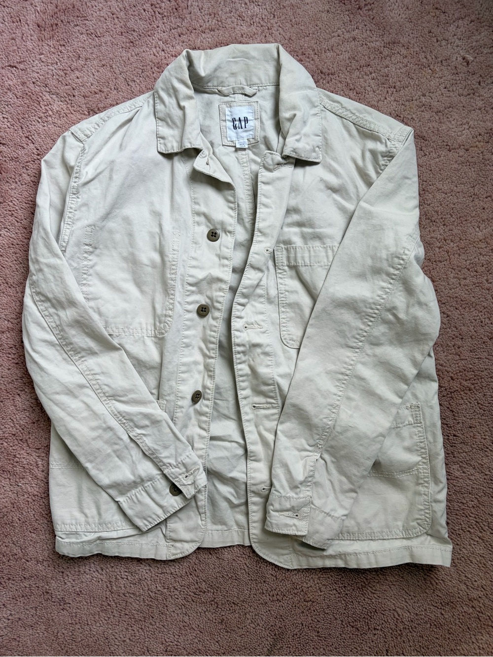 GAP Cream Cotton Chore Jacket